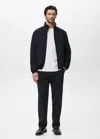 Mango Man Reversible Quilted Water-repellent Reversible Jacket Bleu Marine - Homme - Xl -  In Blue