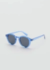 Mango Man Round-framed Sunglasses Dark Navy