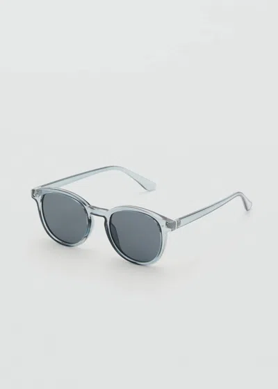 Mango Man Lunettes De Soleil Monture Ronde Gris - Homme - Taille Unique -  In Gray