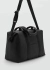 Mango Man Rubberised Bowling Bag Black In Black