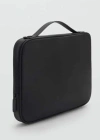 Mango Man Rubberised Laptop Sleeve Black In Black