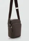Mango Man Handbag Brown