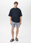 Mango Man Seersucker Swimming Trunks