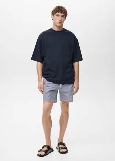 Mango Man Seersucker Swimming Trunks