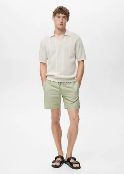 Mango Man Seersucker Swimming Trunks