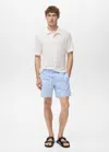 Mango Man Seersucker Swimming Trunks