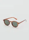 Mango Man Lunettes De Soleil Monture Semi-transparente Chocolat - Homme - Taille Unique -  In Brown