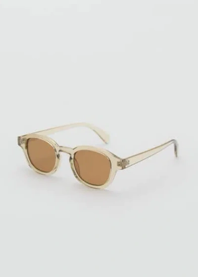 Mango Man Semi-transparent Frame Sunglasses Green