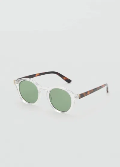 Mango Man Lunettes De Soleil Monture Semi-transparente Blanc - Homme - Taille Unique -  In White