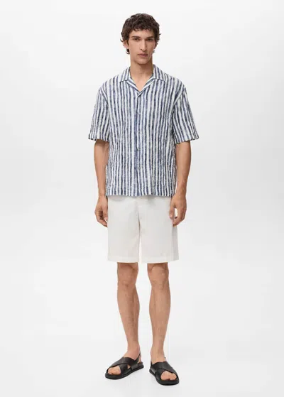 Mango Man Shirt Blue