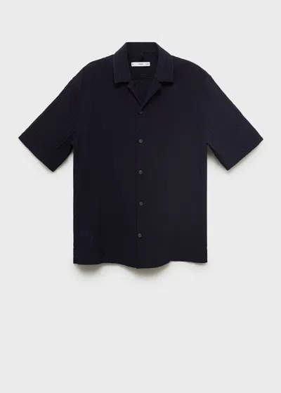 Mango Man Shirt Dark Navy
