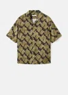 Mango Man Shirt Ochre In Brown
