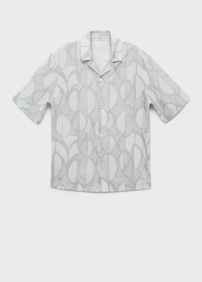 Mango Man Shirt Sky Blue