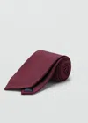 Mango Man Slik Tie Burgundy
