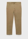 Mango Man Pantalon 100 % Lin Slim Fit Kaki - Homme - 46 -  In Khaki