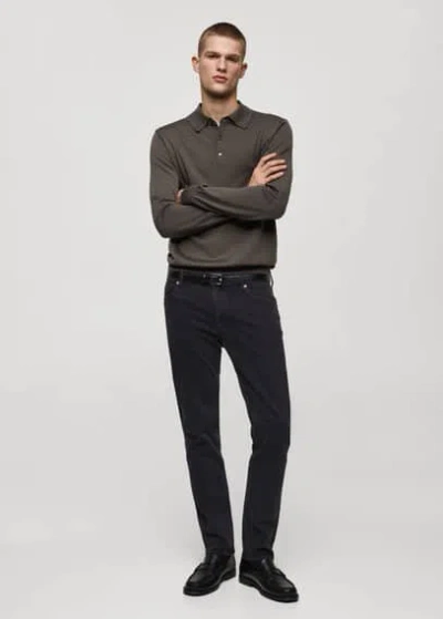 Mango Man Slim Fit Black Jan Jeans Black Denim