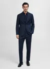 Mango Man Chemise Bleu Marine Foncé - Homme - Xxl -  In Blue