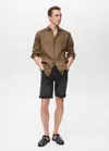 Mango Man Bermuda Black Denim - Homme - 46 -