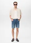 Mango Man Bermuda Bleu Foncé - Homme - 48 -