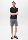 Mango Man Slim-fit Denim Bermuda Shorts