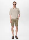 Mango Man Slim-fit Denim Bermuda Shorts