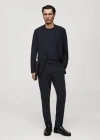 Mango Man Slim-fit Suit Jacket Dark Navy In Dark Navy