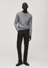 Mango Man Slim Fit Ultra Soft Touch Patrick Jeans Black Denim In Black Denim