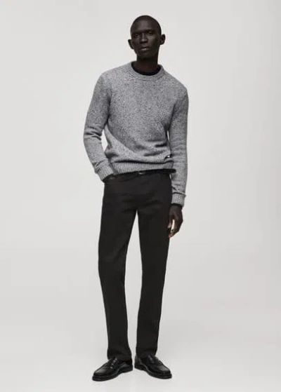 Mango Man Slim Fit Ultra Soft Touch Patrick Jeans Black Denim
