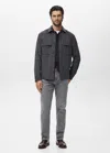 Mango Man Slim Fit Ultra Soft Touch Patrick Jeans Denim Grey In Gray