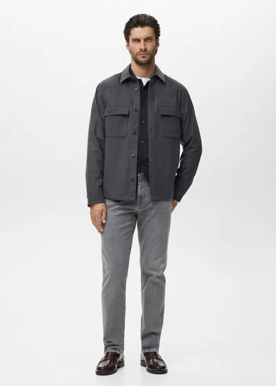 Mango Man Slim Fit Ultra Soft Touch Patrick Jeans Denim Grey In Gray