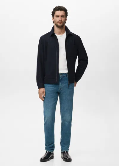 Mango Man Slim Fit Ultra Soft Touch Patrick Jeans Mint Green