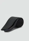 Mango Man Smooth Micro-structured Tie Black