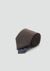 Mango Man Smooth Micro-structured Tie Brown