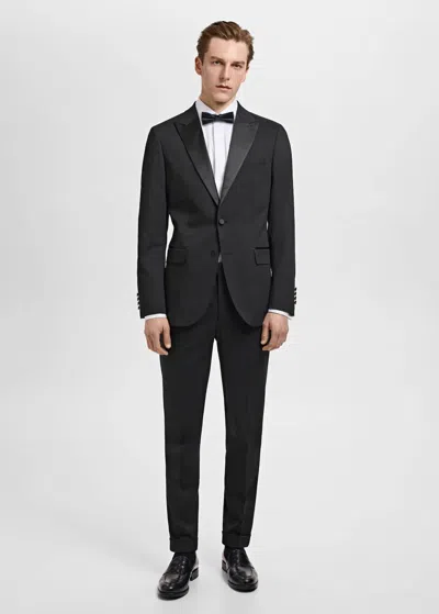 Mango Man Straight-fit Suit Trousers Black