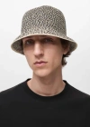 Mango Man Straw Bucket Hat Beige In Beige