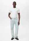 Mango Man T-shirt Coton Stretch Blanc - Homme - Xl -