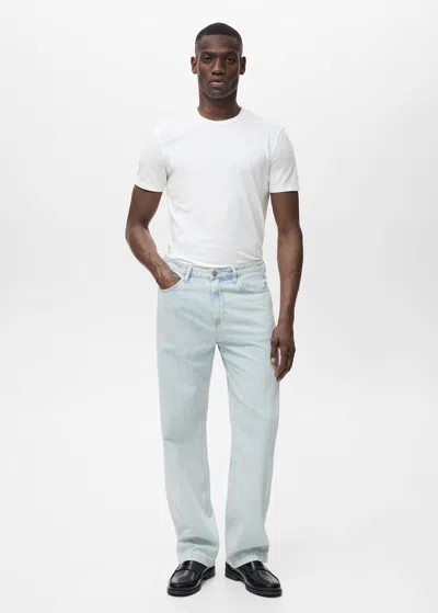 Mango Man T-shirt Coton Stretch Blanc - Homme - Xl -