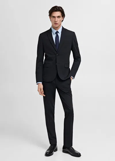Mango Man Pantalon Bleu Marine Foncé - Homme - 42 -  In Blue