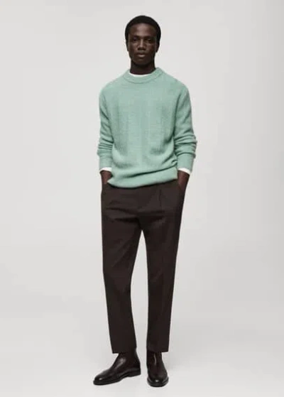 Mango Man Sweater Aqua Green