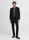 Mango Man Veste Costume París Super Slim-fit Noir - Homme - 54 -