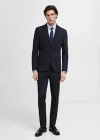 MANGO MAN VESTE COSTUME PARÍS SUPER SLIM-FIT BLEU MARINE FONCÉ - HOMME - 54 - MANGO MAN