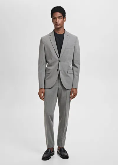 Mango Man Super Slim-fit Suit Jacket In Stretch Fabric