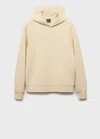 Mango Man Regular-fit Hoodie Ecru
