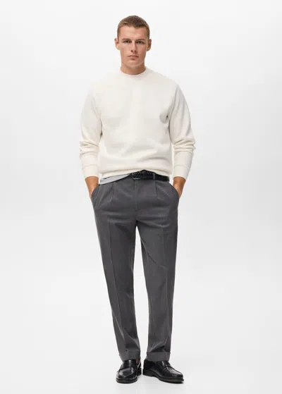 Mango Man Sweat-shirt Coton Regular-fit Blanc - Homme - Xxl -  In White
