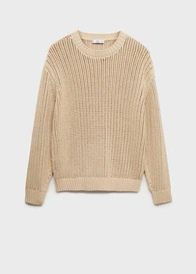 Mango Man Sweater Beige