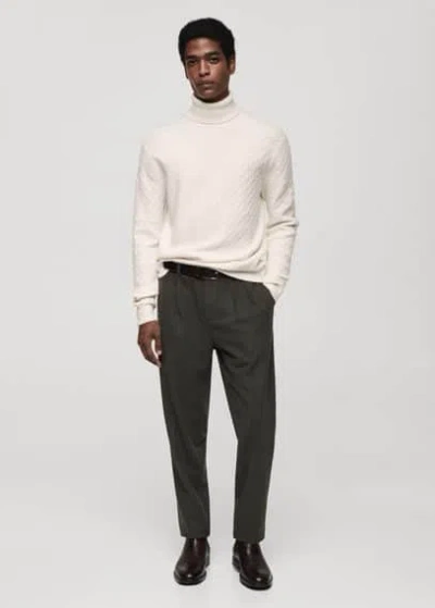 Mango Man Sweater Off White