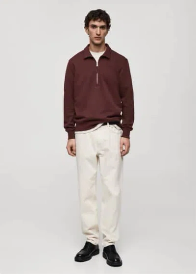 Mango Man Sweatshirt Burgundy