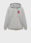Mango Man Sweatshirt Light Heather Grey In Light Heather Grey