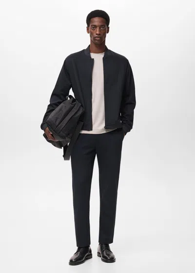 Mango Man Sweat Bleu Marine - Homme - Xxl -  In Black