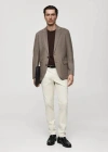 Mango Man Medium Weight Regular Fit T-shirt Chocolate In Chocolate